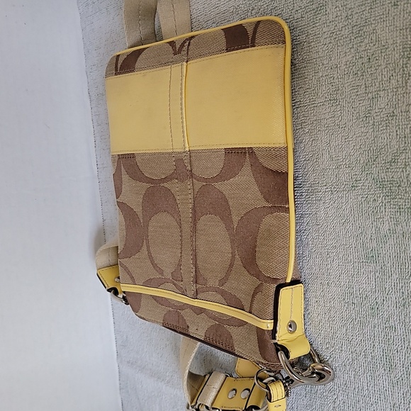 Coach signature C and patent small letter carries crossbody handbag - Picture 12 of 15